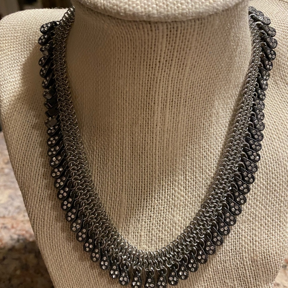 Banana Republic Mesh Drop Bead Necklace